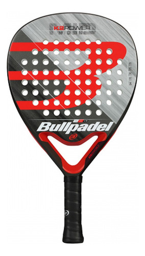 Raqueta de pádel  Bullpadel K2 Power 2019 color negro/rojo