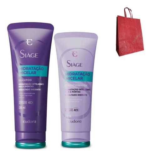 Kit Síage Hidratação Micelar Shampoo + Condicionador  Eudora