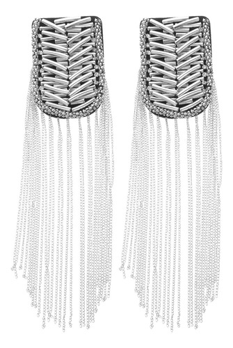 ` Epaulettes Vintage Con Estampado Tassel, 2 Unidades