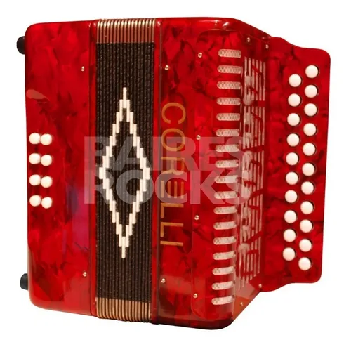 Acordeon Corelli 8 Bajos 21 Tonos Correa Y Estuche Nhc2108
