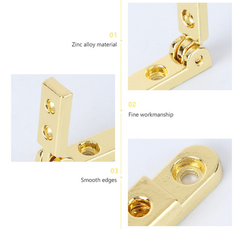 10pcs Gama Alta Caja De Madera Accesorios Joyero Caja Bisagr