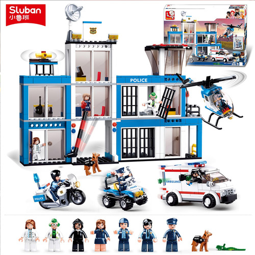 Juguete Para Construir Una Comisaría De Policía Para Escapar