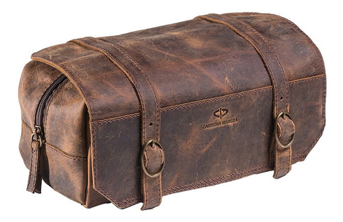 Imagem 2 de 6 de Bolsa De Mão Viagem Necessaire Couro Rustico Cardena Madera