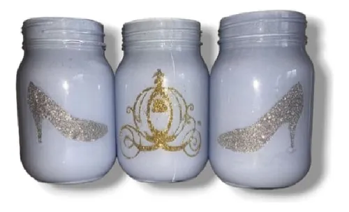 comprar Frasco X10 Cenicienta Princesa Candy Bar Cumple Souvenirs