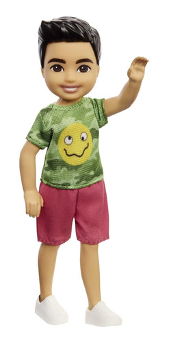 Barbie Chelsea Boy Doll (morena De 6 Pulgadas) Con Camiseta.