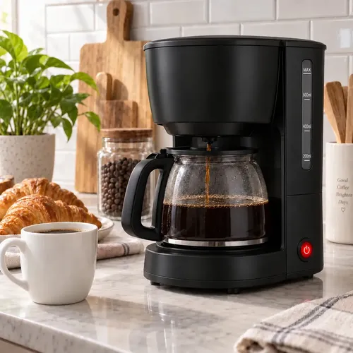 Cafeteira Elétrica 15 Xícaras 600ml Filtro Corta-Pingos Base Aquecedora Café Escritório Casa Apartamento Pítia