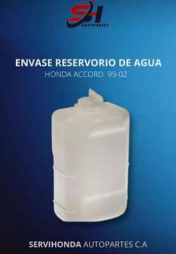 Envase Reservorio Agua Honda Accord 99-01