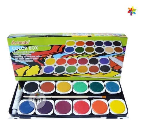 Acuarelas Artmate Color Box X24