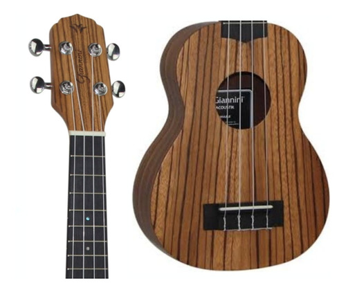 Ukulele Giannini Soprano Acustico Zebra Guk 21 - Oferta