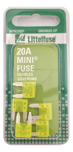 Littelfuse Min20bp Mini 297 Series Fast-acting Automotive Bl