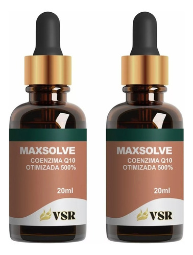 1 Maxsolve - Coenzima Q10 Inteligente 500% Otimizada - 20ml Sabor CHEGA AMANHA