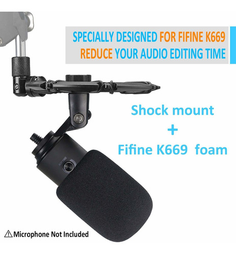 Fifine K669 Soporte Brazo Para Microfono Filtro Pop