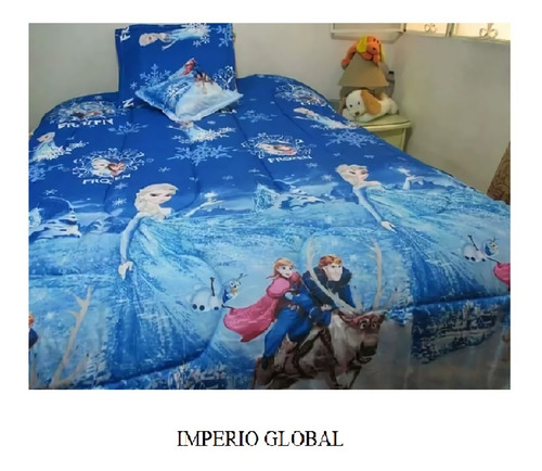 Cubrelecho Cama Sencilla Frozen 