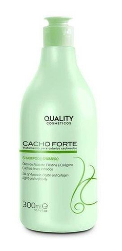Shampoo Cabelo Cacheado Cacho Forte 300ml Quality Cosméticos