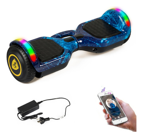 Hoverboard Suono Scooter Patineta Electrica Snve-1000 Color Azul