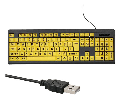 Teclado Para Hombre, Antiguo, Grande, De Teclas Bajas, Contr