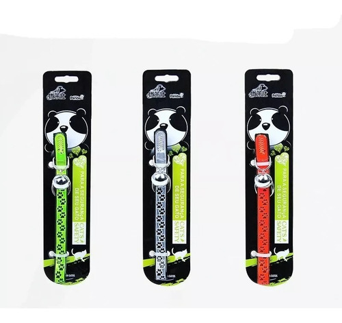 Imagen 5 de 6 de Collar Para Gato/perro Reflectante Diseño Patitas Ajustable