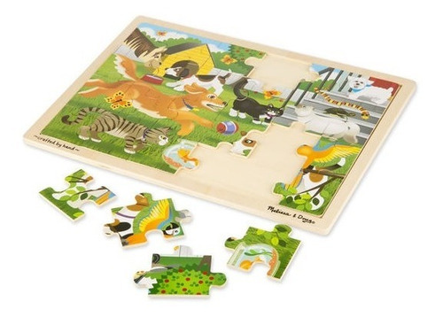 Rompecabezas De Madera Mascotas Melissa And Doug