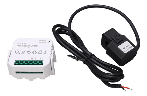 Medidor De Energia Monofásico Preto Preto Wifi Monitor Smart