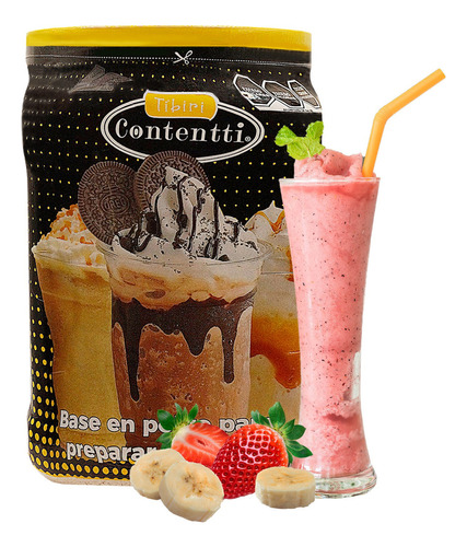 Smoothie Fresa-plátano 1kg Tibiri Contentti Rico