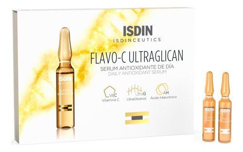 Isdinceutics Flavo-c Ultraglican Ampolletas 10x2ml Tipo de piel Todo tipo de piel