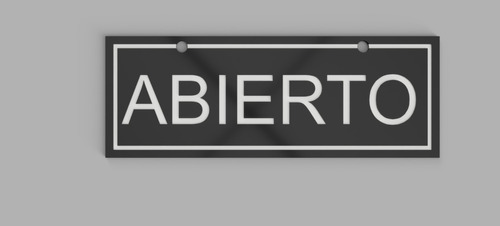 Letrero De Abierto Cerrado, Personalizados. Impresión 3d