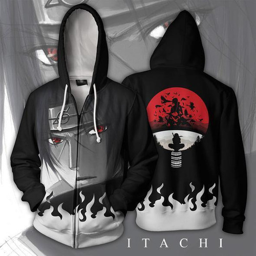 Sudadera Con Capucha Y Cremallera Naruto Para Jóvenes: Chaqu