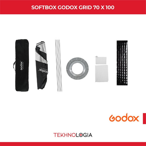 Imagen 6 de 9 de Softbox Grid 70x100 Godox Montura Bowens Visico Microce