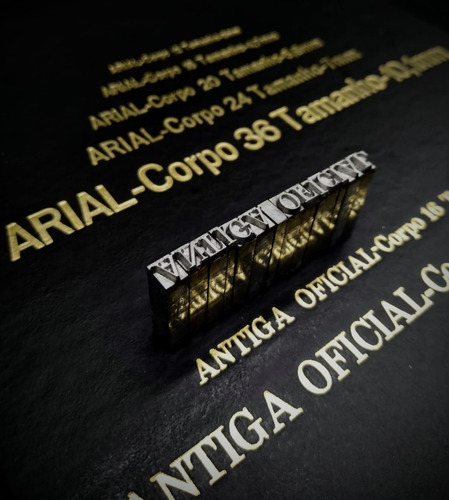 Tipos Móveis Tipografia Fonte Antiga Oficial 16 Completa