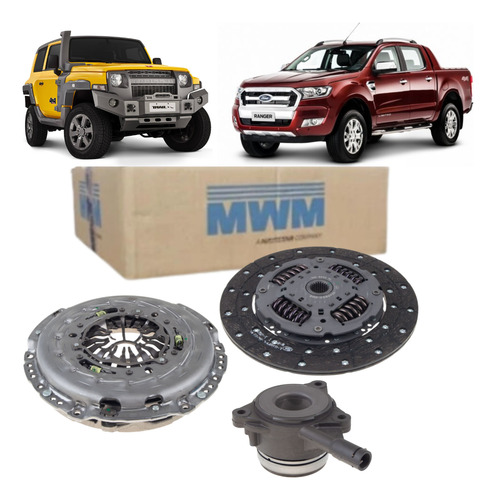 Kit De Embreagem Ranger 2.2 3.2 E Troller T4 3.2 Duratorq