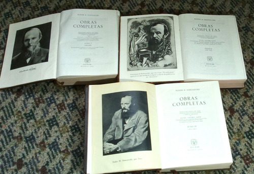Obras Completas, 3 Volúmenes. Dostoyevski, F. Mijailovich. (Usado)