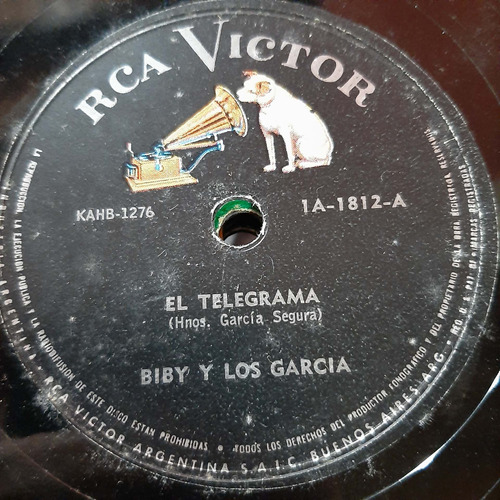 Pasta Biby Y Los Garcia Rca Victor C428