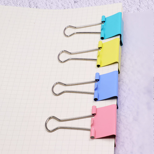 Clips De Carpeta Extra Grandes 5 Cm Colores Surtidos 24 Unid