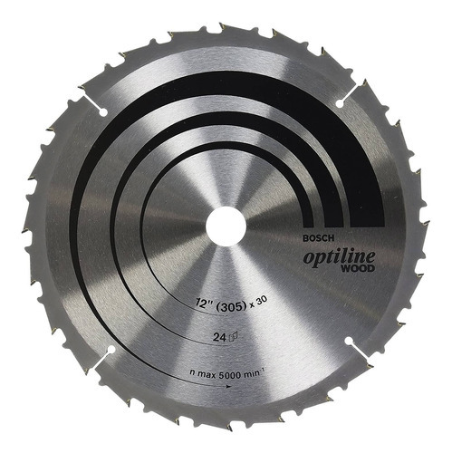 Disco de sierra circular Bosch Optiline Wood ø305x30mm 24D
