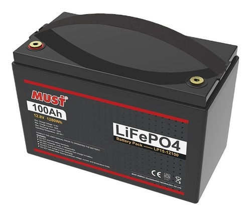 Bateria Must 12v 100ah Litio Lp15-12100