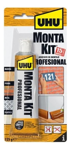 Adhesivo De Montaje Uhu Profesional 125 Gr