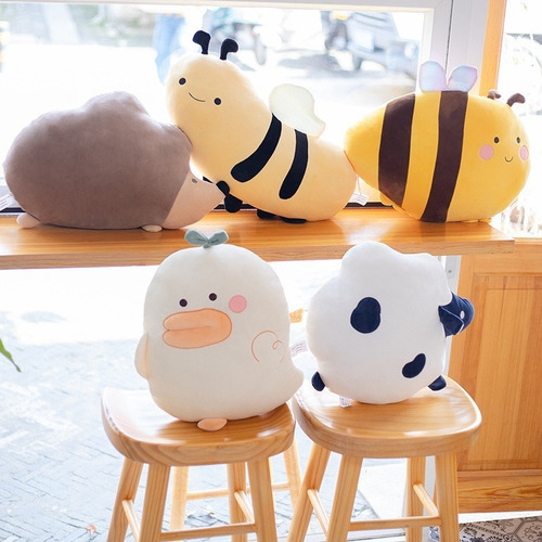 Imagen 7 de 8 de Peluche Almohada Cojín Abeja 50cm