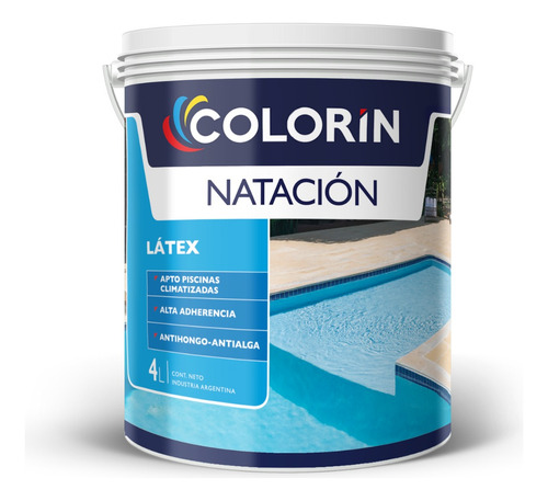 Pintura Látex Para Piscinas Base Acuosa 4 Lts