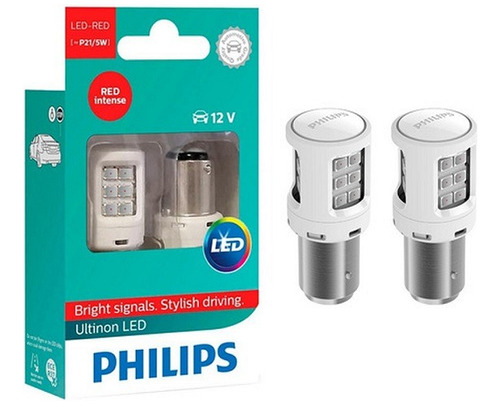 Lampara Philips Led Ultinon Red 12w 21/5w 2.7w X 2