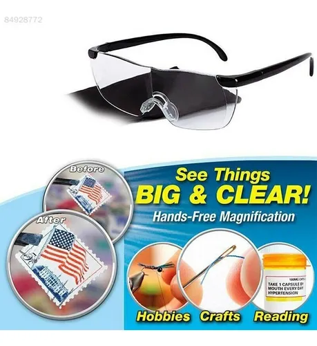 Lentes Big Vision Aumento Lectura manualidades 1funda Gratis