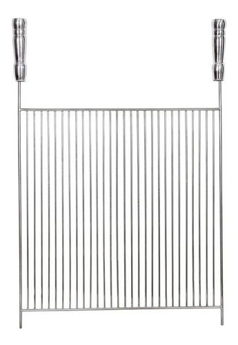 Grelha Para Churrasco 50x40 Cm Inox 304 - Fácil De Limpar