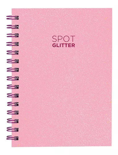 Agenda 2024 Capa Dura Cores Spot Glitter Rosa E Pink