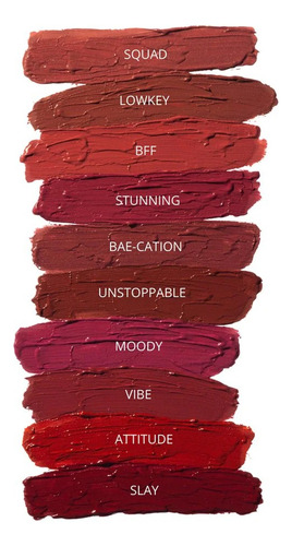 Labial Líquido L.a Girllip Mousse Velvet Lip Colour Color Low key