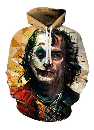 Moda Jersey Sudadera Con Capucha Joker 3d Impresión De La Mo