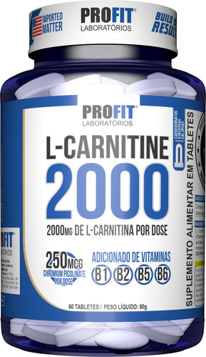 L - Carnitina Profit 60 Caps * En Montevideo *99111606