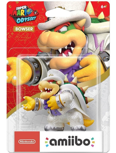 Figura Amiibo Original Nintendo Bowser Super Mario Odyssey