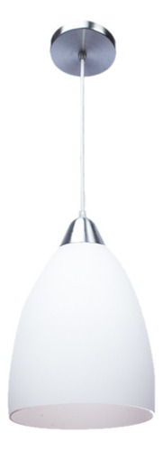 Lámpara Luminario Colgante Interior Aluminio Vídrio Maxxi Color Blanco/Amarillo
