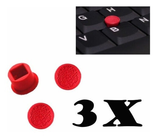 Imagen 1 de 3 de Trackpoint Boton Goma Teclado Lenovo Dell Rojo Azul Negro 