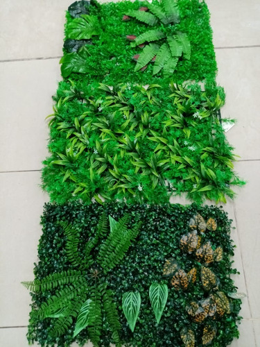 Follaje Jardín Vertical Artificial 60x40 Cms. X 2 Unidades