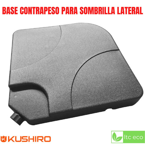 Base Soporte Sombrilla Lateral Cruz Contrapeso 50cm Pvc X 1